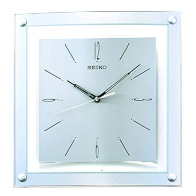 Image of Seiko Elegant Wall Clock, Silver, 37.5 x 6.7 34.6 cm