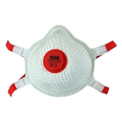 Image of Scan SCAPPEP3VDUR FFP3 Duranet Moulded Valved Disposable Dust MasksPack of 2