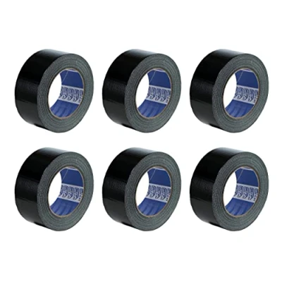 Image of ACIT Duct Tape Cloth Tape, pack of 6, 50mm x 25 meters, waterproof, for repairs and DIY, insulation