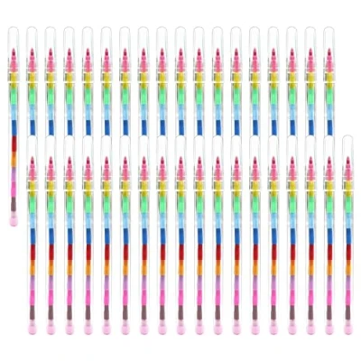 Image of SIMDAO 36pk Swap Point Crayon Rainbow Pencils,Twistable Crayons,Mini Crayons for Party Bags,Crayons Bag Fillers,Twistables Coloured Pencil,Colouring