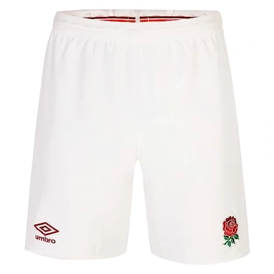 Image of 2023 2024 England Rugby Home Replica Shorts (White), XL 36 38&quot; Waist (95cm)