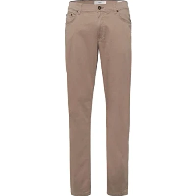Image of BRAX Men&#039;s Cooper Fancy Five Pocket Casual Sportiv Trouser, Brown (Beige 54), W33/L30 (Size: 33/30)
