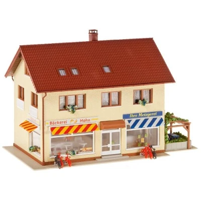 Image of Faller 130489 Butcher/Bakery, 190 x 125 mm