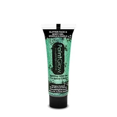 Image of PaintGlow, Glitter Face &amp; Body Gels, Teal, 14ml