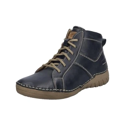 Image of Josef Seibel Felicia 01 Women&#039;s Lace Up Ankle Boots, Width G (Normal), Interchangeable Footbed, ocean, 9 UK