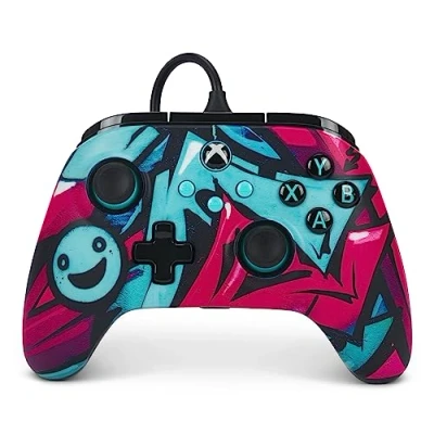Image of PowerA Advantage Wired Controller for Xbox Series XS Wild Style, Gamepad, Video Game Controller, Gaming USB C, works with One and Windows 10/11, Officially Licensed