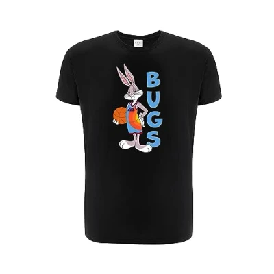 Image of ERT GROUP Men&#039;s 2 T Shirt, Space Jam 032 Black, XS