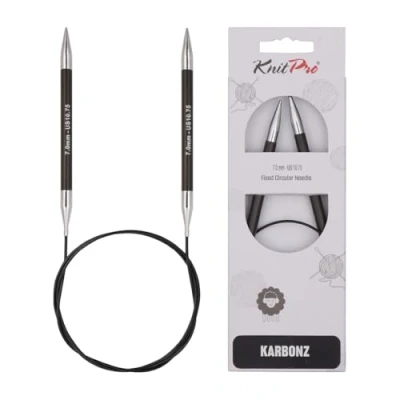 Image of KnitPro Karbonz circular needle 80cm 7.00mm 3pcs