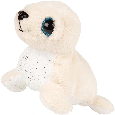 Image of Suki Gifts International Small Harper Seal, White Plush Toy, 14.5cm, 14497
