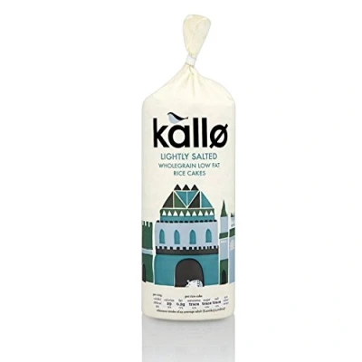 Image of (2 Pack) Kallo Rice Cakes Slightly Salted 130g 2 PACK BUNDLE