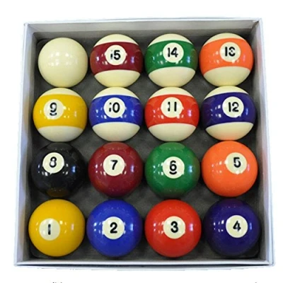 Image of Competition Spots and Stripes UK 2 Inch Pool Ball Set