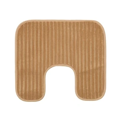 Image of Gözze Non Slip Soft Bath Mat, 100% Polyester, 50 x 45 cm Sand