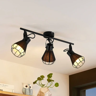 Image of Lindby Yusei spotlight, three bulb, long