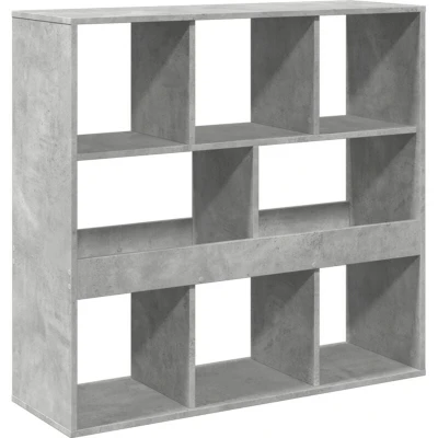 Image of vidaXL Book Cabinet/Room Divider Concrete Grey 100x33x94.5 cm