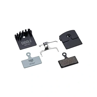 Image of BBB Cycling Shimano Disc Brake Pads I Cooling Fins For Optimal Heat Dissipation Organic Compound DiscStop Coolfin BBS 56C