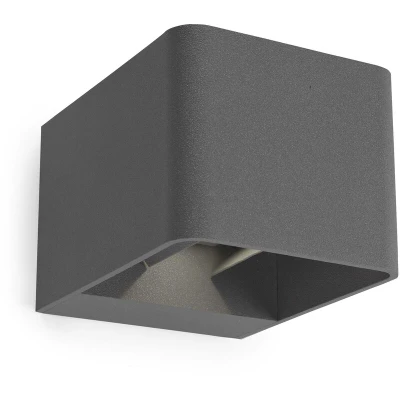 Image of Wilson Outdoor LED Up Down Wall Light Urban Grey 855lm 2700K IP65