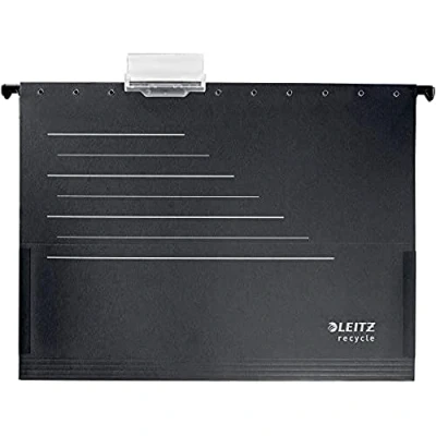 Image of Leitz Alpha Card Suspension Pocket, A4, Eco Friendly, Premium Quality, Recycle Range, 19220095, Black/Grey