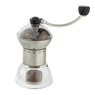 Image of Grunwerg Stainless Steel and Acrylic Adjustable Coffee Grinder