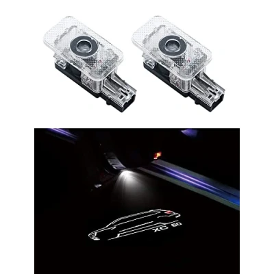 Image of JNIGEL Door Lights for Volvo XC60, Car Logo Projector, Led Welcome Lamp, Projector Ghost Shadow Puddle Accessories,2PCS