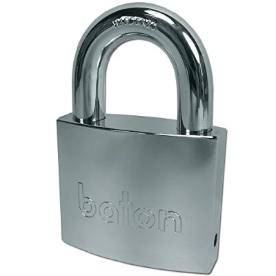 Image of BATON LOCK 6020 Series Open Shackle Brass Padlock With Disc Mechanism