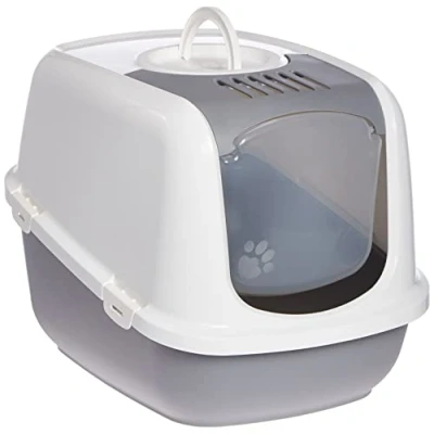 Image of “NESTOR JUMBO cat litter box, grey 66.5 x 48.5 46.5 cm, (pack of 1)