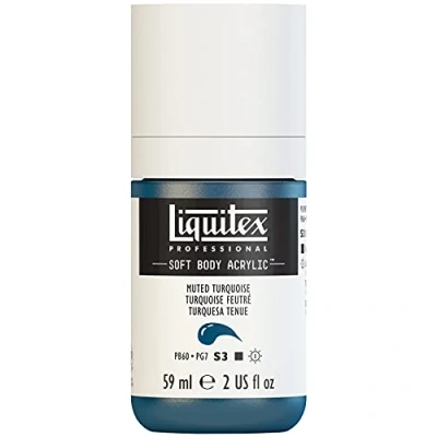 Image of Liquitex Acrylic Paint, Muted Turquoise, 59 ml (Pack of 1)