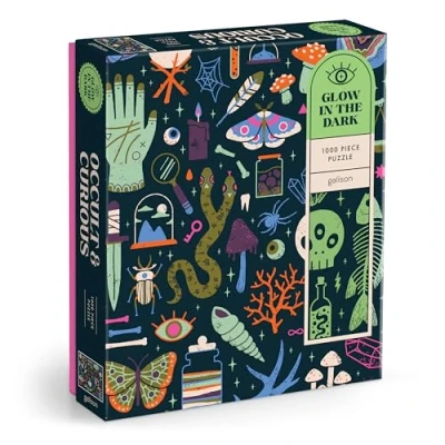Image of Galison 9780735382534, Occult and Curious 1000 Piece Glow in the Dark Puzzle