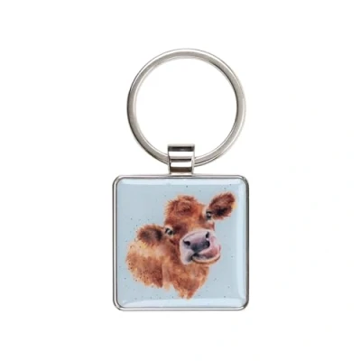 Image of Wrendale Designs &#039;Mooo&#039; Cow Keyring