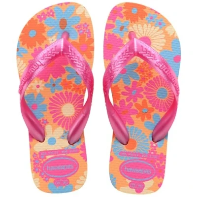 Image of Havaianas Kids Flores, Peach, UK child 9