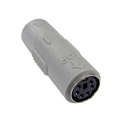 Image of rhinocables PS/2 PS2 Keyboard Mouse Coupler Female Socket Mini 6pin Gender Changer Link Joiner Adaptor