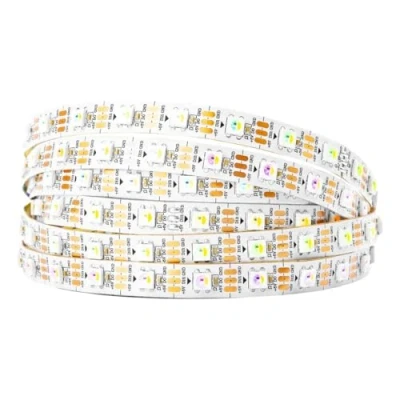 Image of BTF Lighting RGBW RGBNW Natural White SK6812 (Similar WS2812B) 16.4ft 5m 60leds/Pixels/m Individually Addressable Flexible 4 Color in 1 LED Dream Strip Non Waterproof DC5V