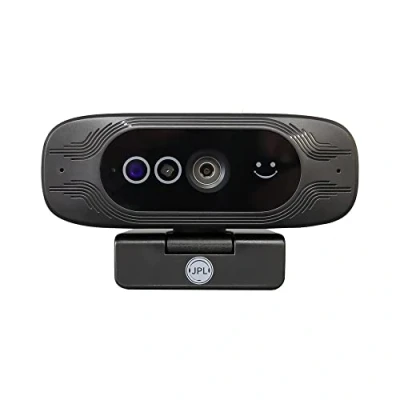 Image of JPL Webcam, Vision Access, Plug &amp; Play, 1080p, HD, Windows Hello Compatible, Built in Privacy Lens Cover, USB A to C Adaptor Included (Ideal for use where Office Security is essential) Black
