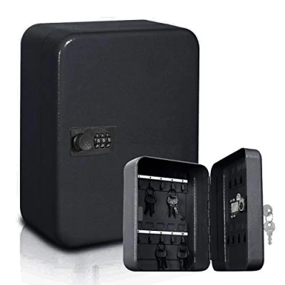 Image of Metal Combination Lock 20 Key Cabinet Wall Mounted Safe Security Storage Box