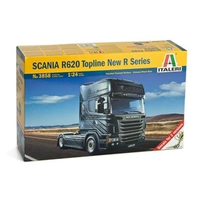 Image of Italeri ITA3858 1:24 Scania R620 V8 neue R Serie Plastic Model kit, Blue