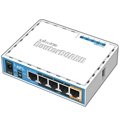 Image of Mikrotik HAP ac lite 500Mbit/s Power over Ethernet (PoE) White WLAN access points (30 70 C, IEEE 802.11a, 802.11ac, 802.11b, 802.11g, 802.11n, White)