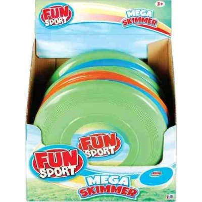 Image of 2 x Fun Sport Frisbee Skimmer Flying Disc Frisbees Toy Kids Dogs Summer Swimming Beach/Pool Fun!