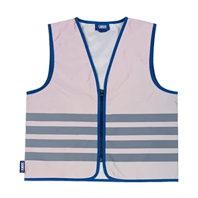 Image of ABUS Lumino Urban vest Kids full reflective safety for better visibility at night with zipper size M
