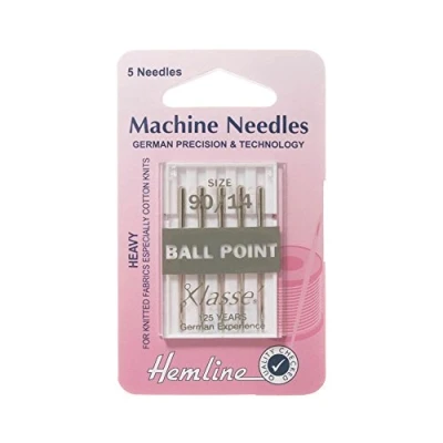 Image of Hemline Sewing Machine Needles Size 90/14 Ball Point H101.90