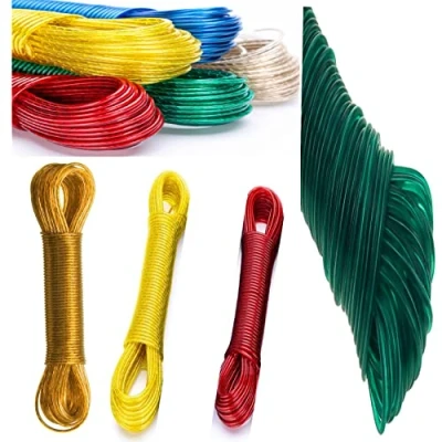 Image of V VAPE 2 X 20 M STRONG LONG LIFE STEEL CORE CLOTHES WASHING LINE