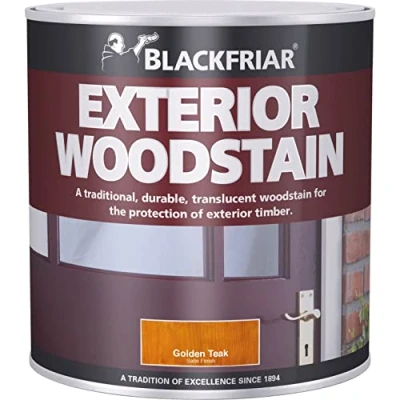 Image of Blackfriar BKFTEWSE500 Traditional Exterior Woodstain, 500 ml, Ebony