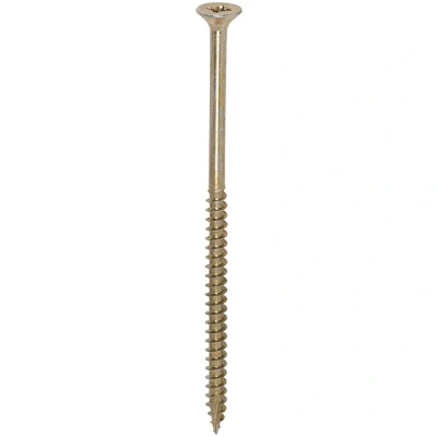 Image of 2x TIMCO Classic Multi Purpose Screws Pz Double Countersunk Yellow 60120CLAF Pack of 100
