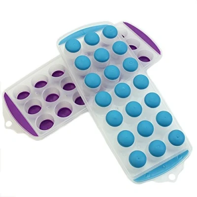 Image of V VAPE 21 Holes Soft Easy Pop Out Ice Cube Tray Random Colour