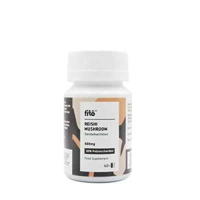 Image of FITO Reishi Mushroom 500mg 30% polysaccharides, 40 v Capsules