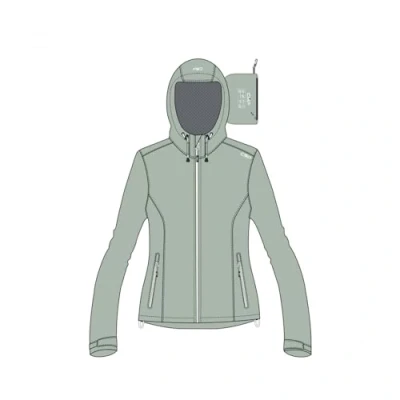 Image of CMP Woman Jacket FIX HOOD Waterproof jacket, Women&#039;s, Size: 34, Jade