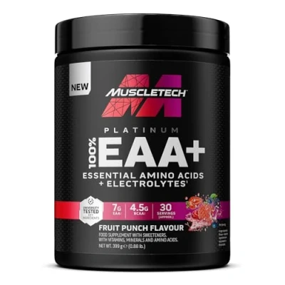 Image of MuscleTech Platinum EAA Essential Amino Acids 30 Servings Fruit Punch