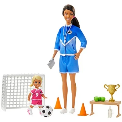 Image of Barbie Soccer Coach Dolls