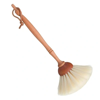 Image of Goat Hair Duster With Pearwood Handle (White)