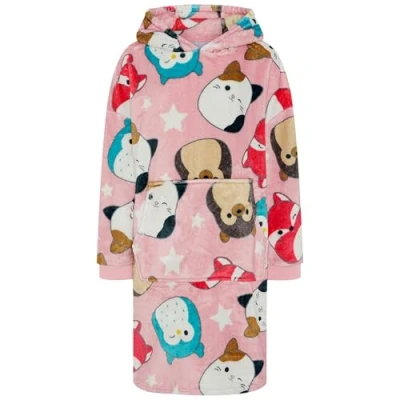 Image of Squishmallows Oversized Wearable Blanket Hoodie 4 6 Years 116cm Pink