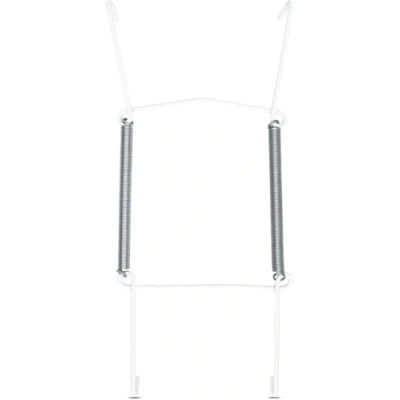 Image of Invisible Plate Hangers for Wall Decorative Dish Display Holders Hanging Wires Spring Hook Holder Fit to Hang on (White Hanger) (19 x 25 cm (7.5 10 Inch))