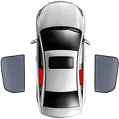 Image of Car Side Window Sun Shades for Land Rover Discovery 3 4 5 Sport 2016 2020, Block Uv Rays Magnetic Sunshades Anti Mosquito Breathable Mesh Shade Blind Protection Accessories